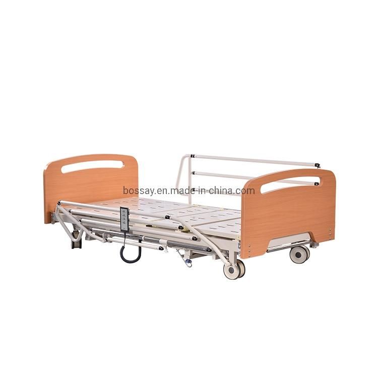 Hospital Medical Three Functions Homecare Electric Bed Wooden Bed