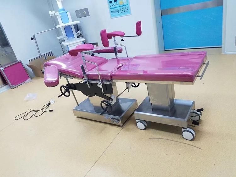 Hospital Medical Equipment Stainless Steel Delivery Table, Gynaecology Obstetric