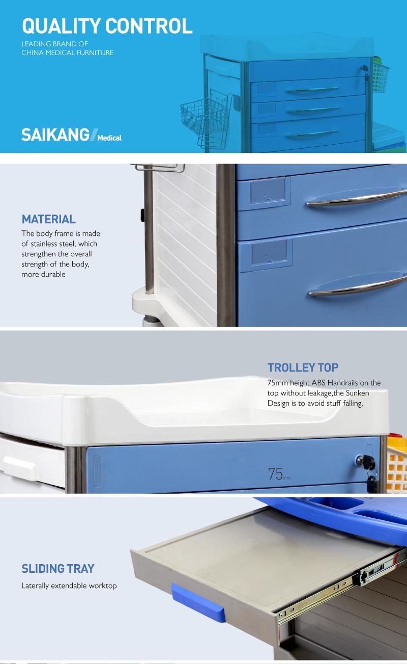 Skr-At620 ABS Emergency Treatment Trolley