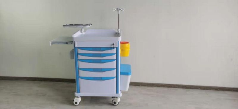 CE Approved China Factory Economic ABS Medical Instrument Trolley