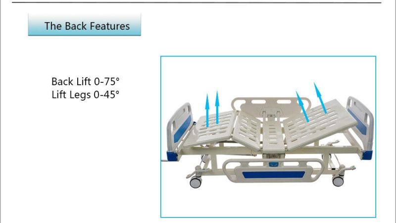 Multifunction Customizable High Quality Metal Hospital Bed Medical for Home