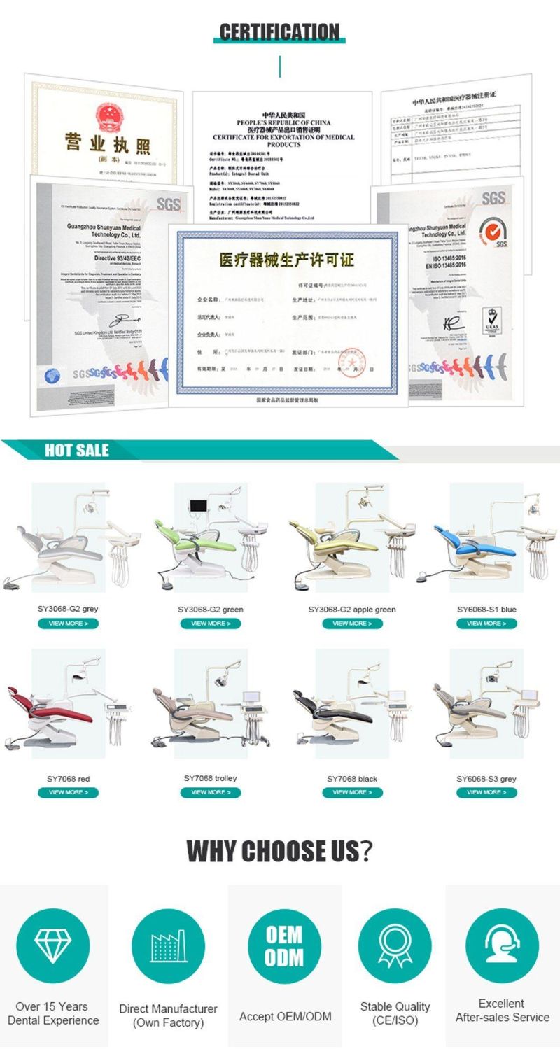 New Model Dental Equipment Dental Unit with Trolley Cart for Hospital in Promotion Price