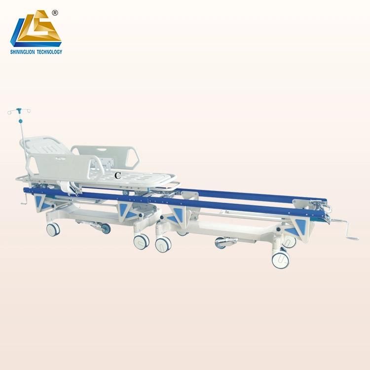 Deluxe X-ray Radiolucent Hydraulic Patient Transport Cart