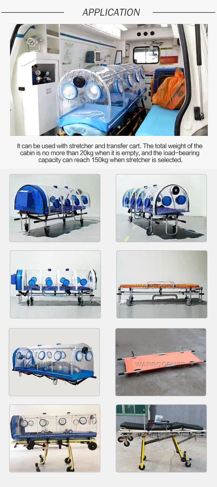 Ea-13A Hospital Negative Pressure Emergency Portable Biological Isolation Chamber Stretcher
