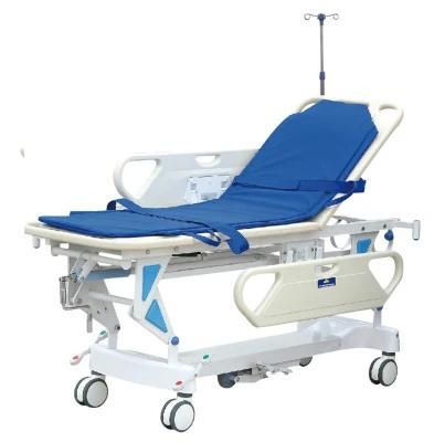 Multi-Function Hospital Patient Transfer Stretcher Trolley with Height Adjustable