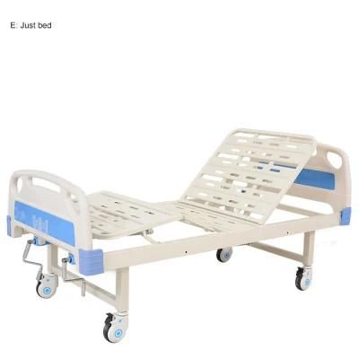Hospital Furniture Nursing Care Bed ABS Two Crank Manual Hospital Bed Patient Bed