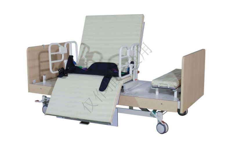 Hochey Medical China Factory Electric Hospital Nursing Bed with Toilet