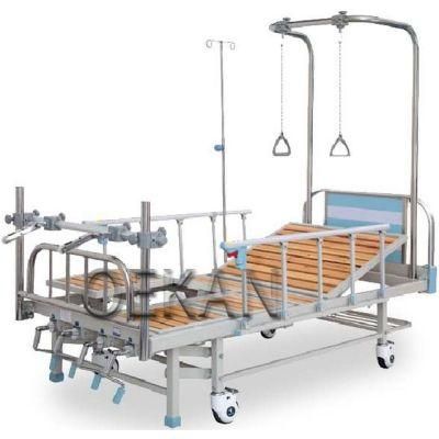 Hospital Nursing Folding Adjustable Bed Medical Gallows Frame Orthopedic Traction Hospital Bed
