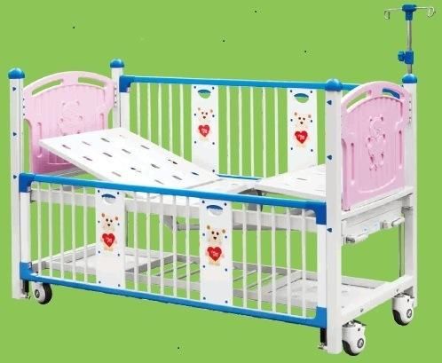 Stainless Steel High Rail Hospital Bed for Children