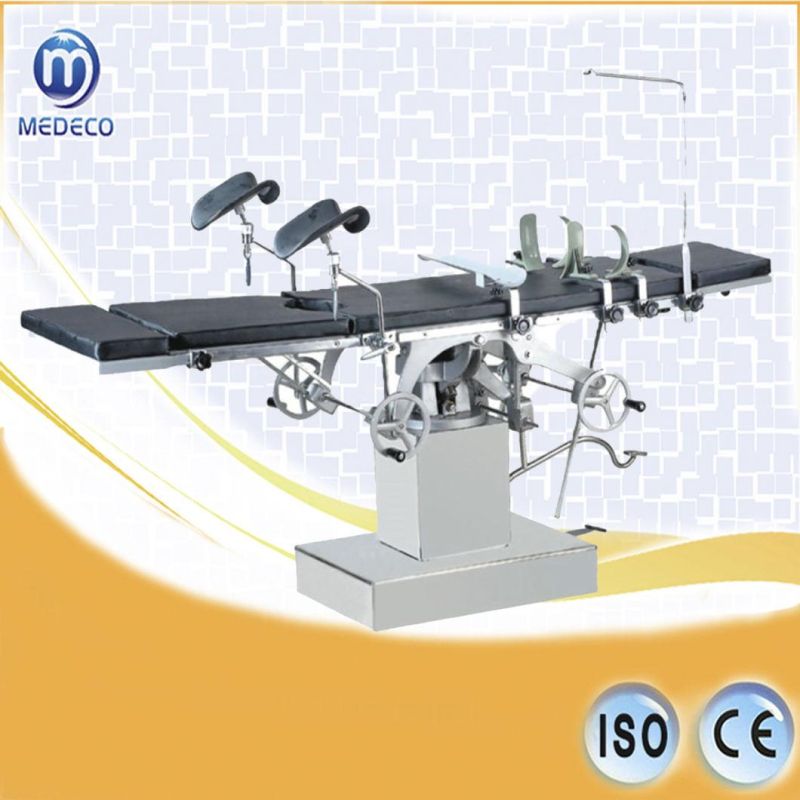 Clinic Room Hospital Manual Control Operating Table Side