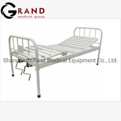 Hospital Equipment Medical Hospital Cheap Manual 2 Cranks Stainless Steel Double Function Nursing Patient Bed