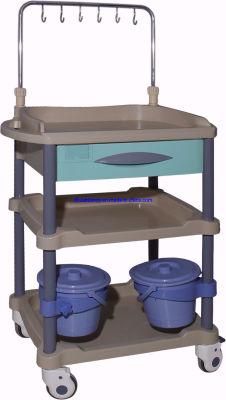 Wholesale China Low-Priced Three-Layer Treatment Trolley for Hospital