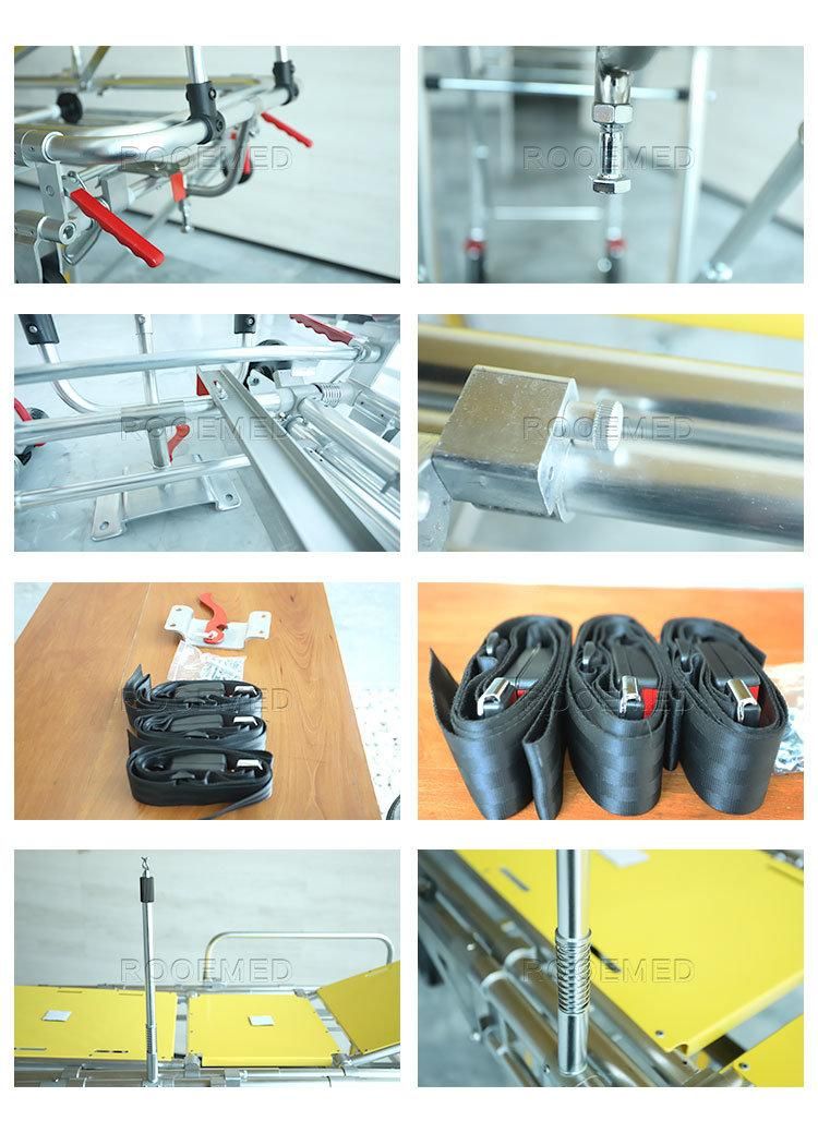 Ea-3c Hospital Equipment Loading Detachable Double Layer Ambulance Rescue Emergency Stretcher for EMS First Aid