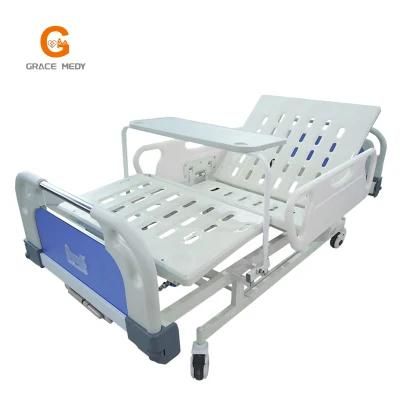 ABS High Quality 2 Two Function Hospital Bed Medical Furniture Clinic ICU Patient Manual Hospital Bed