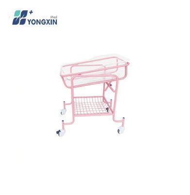 Yx-B-2 Hospital Product Powder Coated Steel Baby Bed