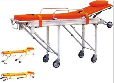Medical Hospital Adjustable Aluminum Folding Emergency Ambulance Stretcher