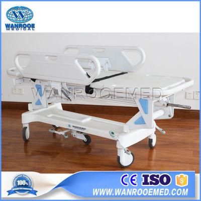 Bd111 Hospital Mobile Ambulance Manual Operation Transfer Trolley Stretcher Cart for Patient