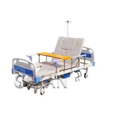 Hospital Movable Multifunction Patient Nursing Bed