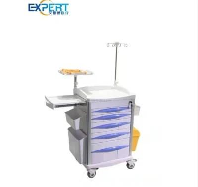 Medical Furniture Best Quality Emergency Cart Delivery Cart Four Drawers Hospital Medicine Trolley