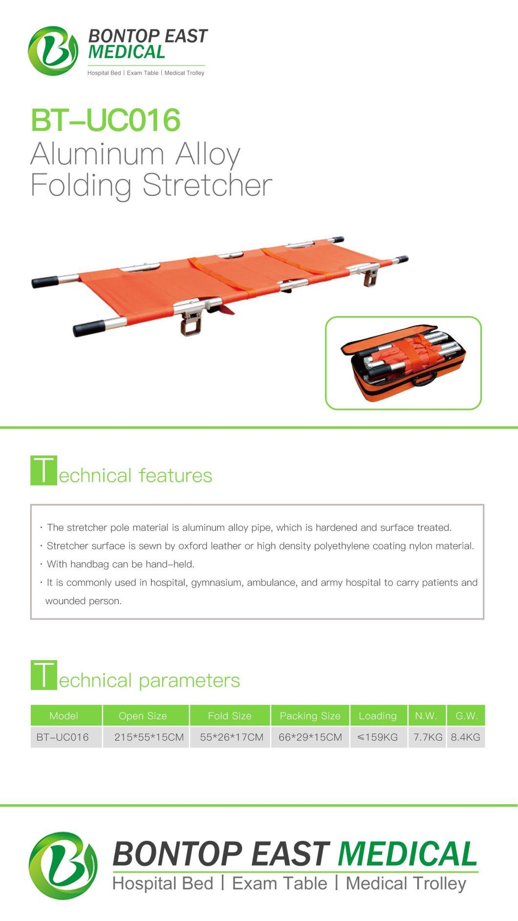 Folding Medical Hospital Type Equipment Aluminum Loading Ambulance Stretcher