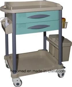 HS-PCT003D2 ABS Clinic Trolley Material Drug Trolley Medical Cart Trolley
