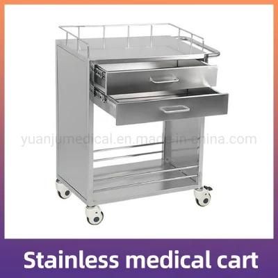 304 Stainless Steel Medical Trolly Medical Equipment Medical Equipment Stainless Steel Medicine-Change Trolley