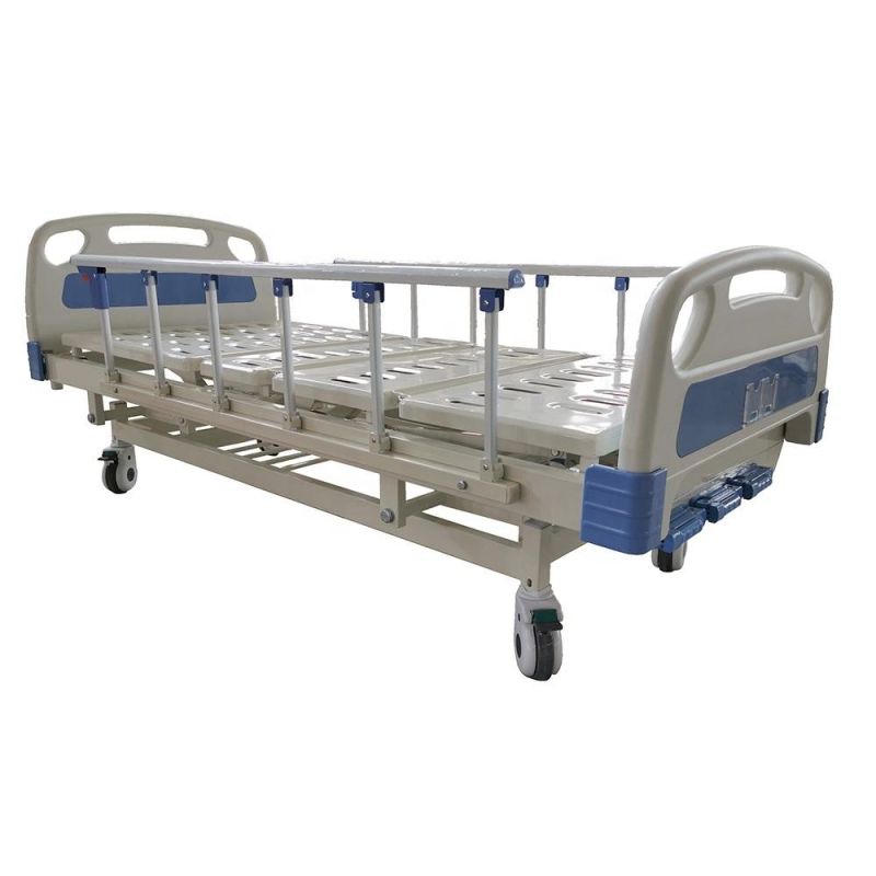 Cheap Price Adjustable 3 Function Manual Hospital Bed Medical with Three Cranks for Sale