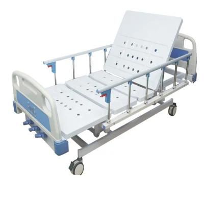 Hot Sale Stainless Steel Nursing Equipment Patient Manual Multi-Function Hospital Bed