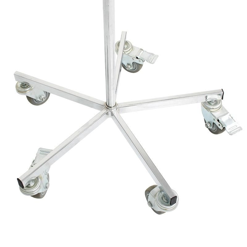 HS5817 Adjustable Chromed Metal Hospital Furniture Infusion IV Drip Stand with Handle