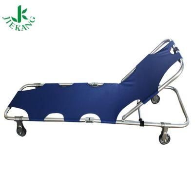Manufacturers Price Medical Emergency Patient Transport Foldable Wheels Stretcher