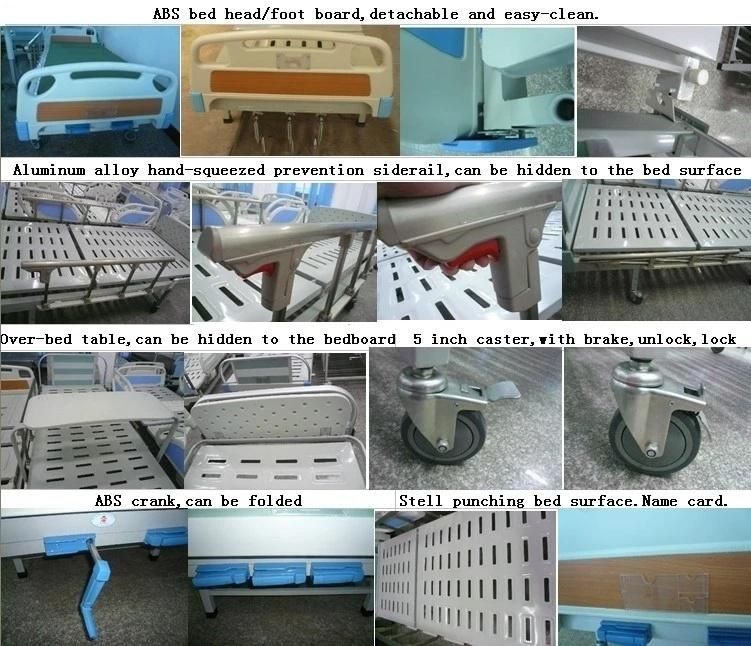 Hospital Patient Examining Table Manual Examination Bed