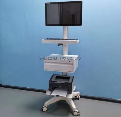 Integrated Computer Mobile Trolley Ward Check Trolley