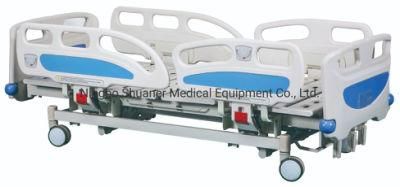 Economic Medical Three-Function Patient Clinic Manual Hospital Bed for Sick