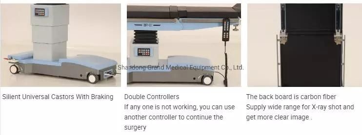 Hot Sale Hospital Equipment C-Arm Electric Hydraulic Intergrated Operation/ Operating Table Medical Imaging Surgical Operation Bed