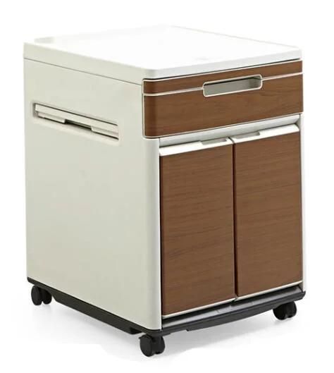 Hospital Nursing Home Furniture Wooden Bedside Cabinet