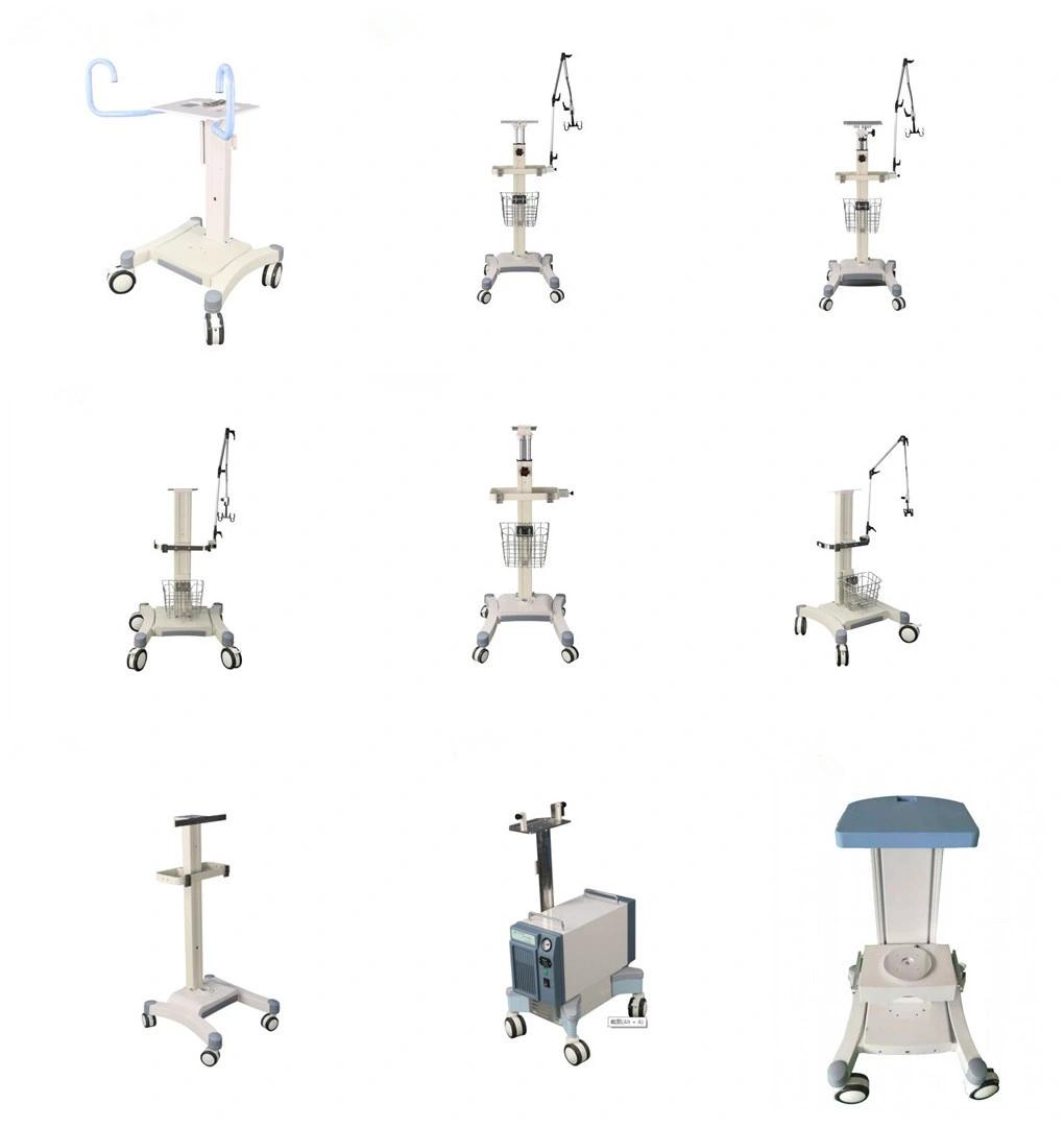 Ventilator Trolley with Basket for Medical Device