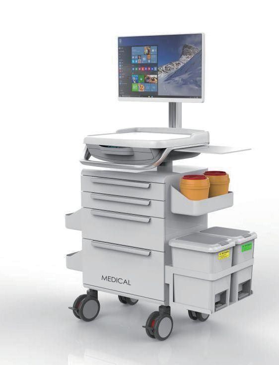 OEM Hospital Medical Mobile OEM Computer/Laptop/Tablet/Ultrasound/ECG/Patient Monitor Trolley/Cart