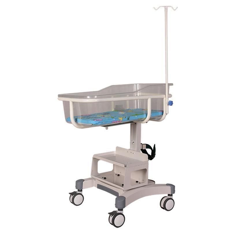 Hospital Baby Cot Medical Equipment Baby Transport with Caster