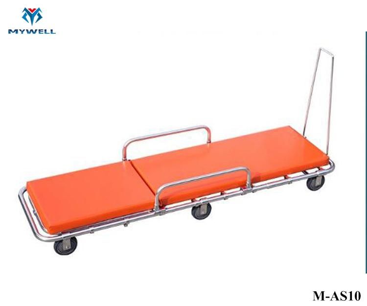 M-As10 Foldable Hospital Medical Use Ambulance Stretcher with Wheels