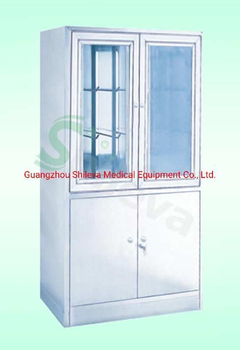 Medical Stainless Steel Apparatus Hospital Cupboard Instrument Cabinet (SLV-D4014)