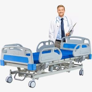 Three Function Electric Hospital Bed with Disposable Sheet for Patient