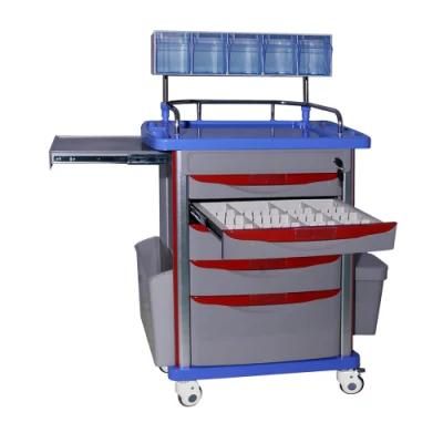 Luxury Emergency Trolley Sickroom Nursing Trolley for Hospital and Clinic