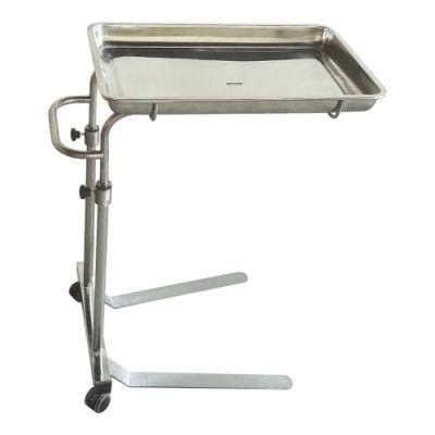 Mn-SUS002A Factory Price High Quality Medical Surgery Mayo Table Instrument Trolley