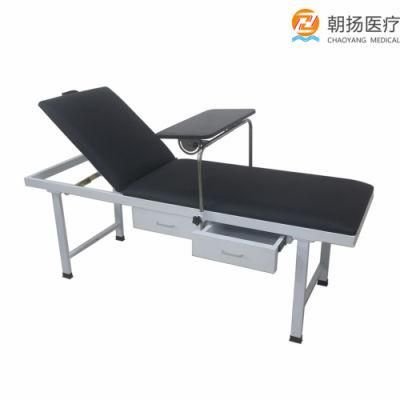 Hospital Furniture Medical Steel Manual Physiotherapy Examination Couch with Drawers for Sale