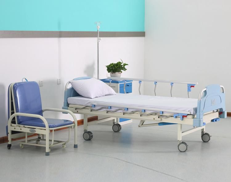 Hospital Furniture 2 Function Wholesale Two Cranks Manual Hospital Patient Bed Manufacturer Price
