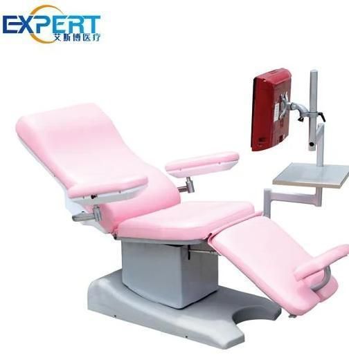 Mobile Electric Blood Donor Drawing Hemodialysis Dialysis Chair CE Marked Hospital Furniture Cheap Blood Donation Dialysis Treatment Hemodialysis Dialysis Chair