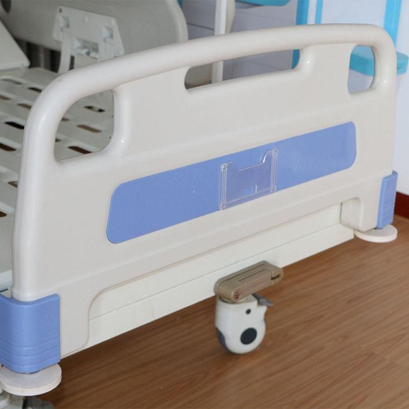 ABS Siderail Medical One Function ICU Bed with ABS One Single Crank Hospital Bed