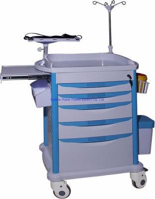 Hospital ABS Medicine Emergency Trolley Medical Cart