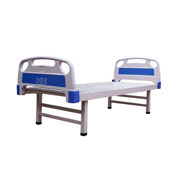 Medical Furniture Steel Hospital ABS Manual Flat Bed