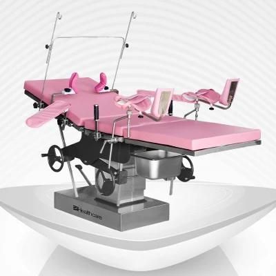 Stainless Steel Gynecology Obstetric Delivery Table/Delivery Bed